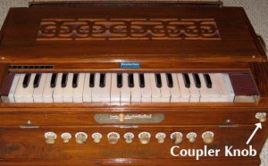 Harmonium - Coupler Knob